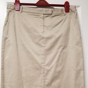 Calvin Klein Tan pencil skirt sz 10